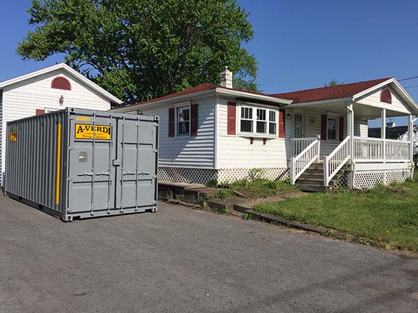 A-Verdi Storage Container Outside of Home