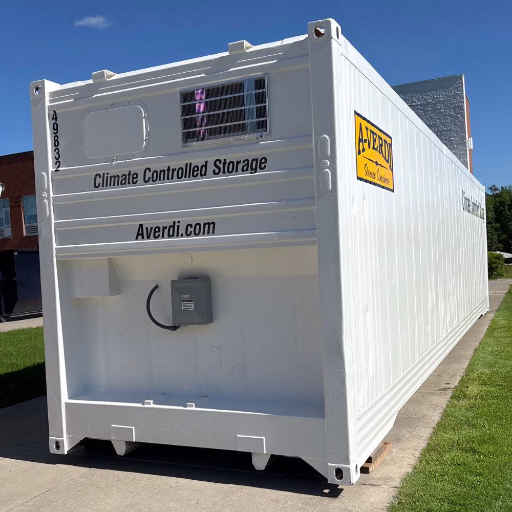 A-Verdi Climate-Controlled Storage Your Jobsite Can Count On A-Verdi climate-controlled storage container with insulated steel construction, ventilation system, and secure design for temperature-sensitive storage.