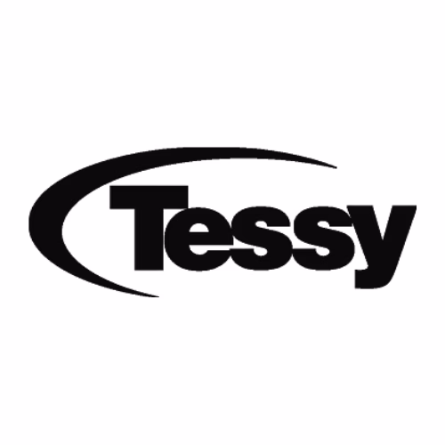 Tessy Plastics Tessy logo in black text with a curved swoosh design above the lettering.