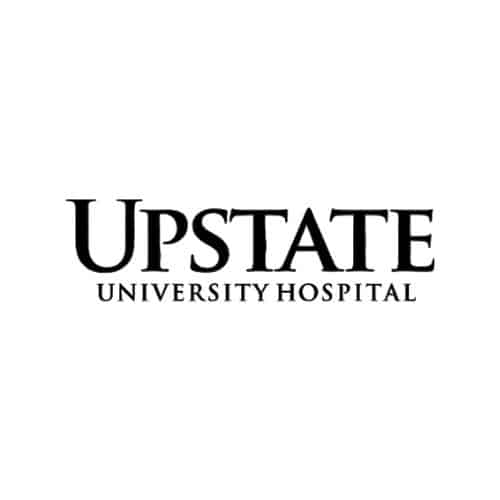 A bold, serif wordmark with "Upstate" in large capital letters and "University Hospital" in smaller capital letters beneath it.