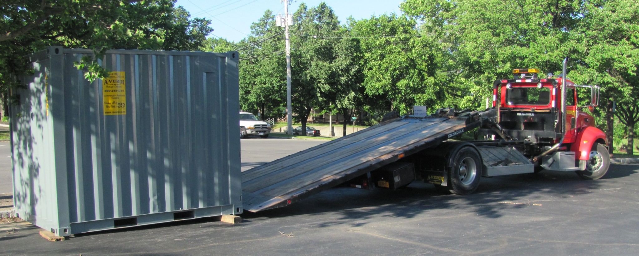 Moving Your Ground Level Office or Storage Container - A-Verdi